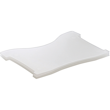 HAN Stützplatten Croco-Box A8 9028-63 transp. 100 Karten 4 Stück