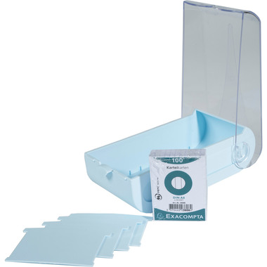 EXACOMPTA Karteikartenbox Bunny A7 5346223D pastellblau 13.2x8.5x25cm