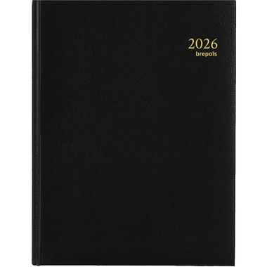 BREPOLS Agenda Timing Lima 2026 0.137.1256 1W/2S schwarz 17.1x22cm