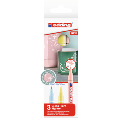 EDDING Paintmarker 751 1-2mm 751-E3-pas pastell 3 Stück