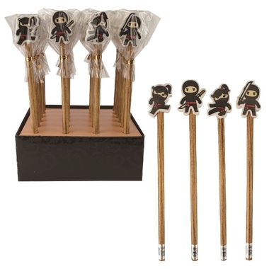 ROOST Crayon Ninja REA-1070 Gomme, 4 ass.