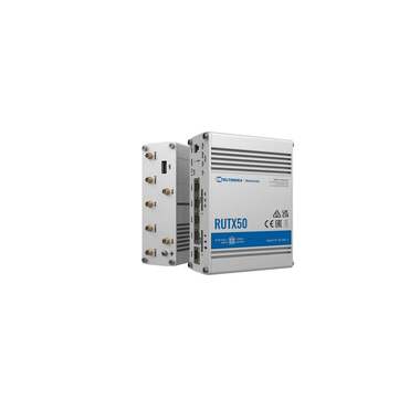 Teltonika 5G-Industrie-Router RUTX50 eSIM 5G, WiFi-5, 5x GE LAN