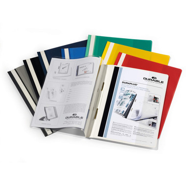 DURABLE Dossier de présentat. DURAPLUS 257904 pour 100 feuilles A4 jaune