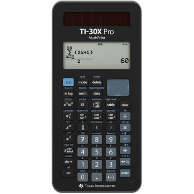 TEXAS INSTRUMENTS MathPrint D/F TI-30X Pro MathPrint Schulrechner
