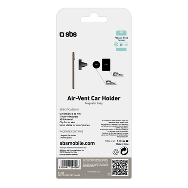 Supporto magnetico universale da auto con clip