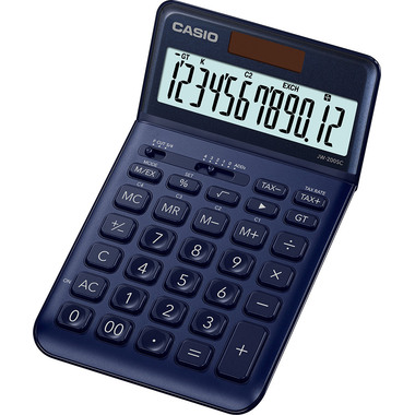 CASIO Tischrechner JW-200SC-NY-S 12-stellig dunkelblau