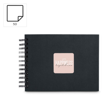 HAMA Spiralalbum Fine Art 24x17cm 9833 new black 25 Blatt