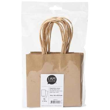 I AM CREATIVE Papiertüten 4088.02 14x14x8.9cm, 6 Stück