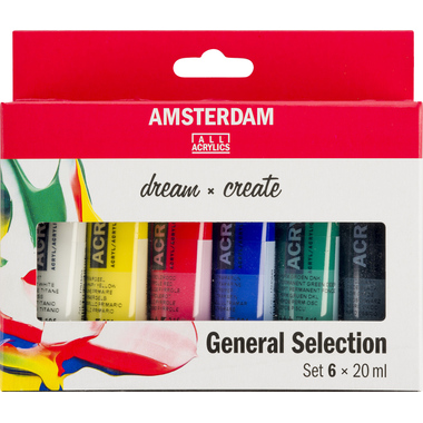 AMSTERDAM Standard Series Acryl Set 17820406 6x20ml