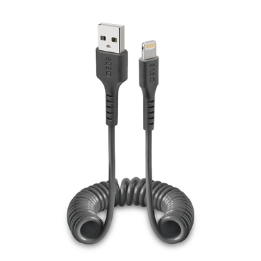 Cavo a spirale USB Lightning per dati e ricarica
