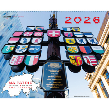 NOVOS Tischkalender Die Heimat 2026 507005 1M/1S ML 19.2x22.5cm