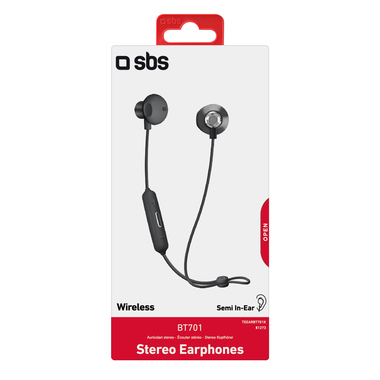 Auricolari wireless semi in-ear in metallo | SBS