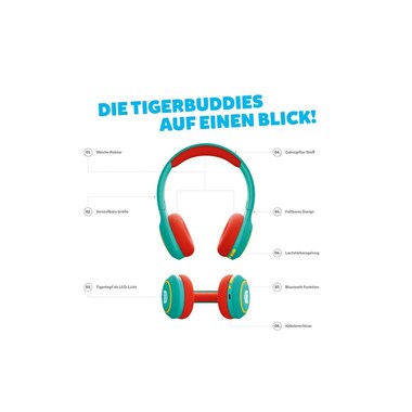 Tigermedia Tigerbuddies cuffie verde