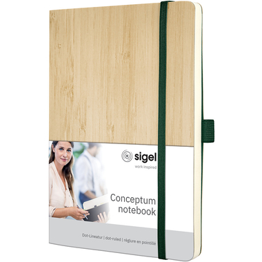 CONCEPTUM Carnet bamboo A5 CO671 pointé, 194 S., multicouleur