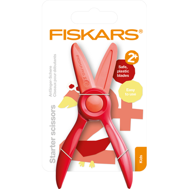 FISKARS Kinderschere 9.5cm 1064065 rot, für Anfänger