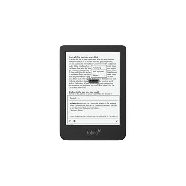 tolino eReader shine color black