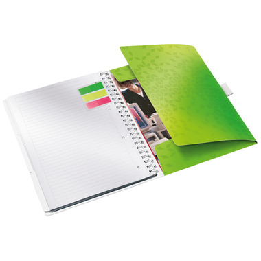 LEITZ Spiralbuch WOW A4 46440054 grün