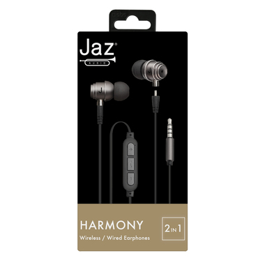 Wireless and wired metal earphones