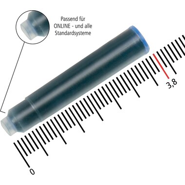 ONLINE Cart. Inchiostro Kombi 17058/12 Nightblue 5 pezzi