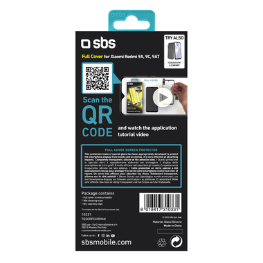 Film de protection en verre trempé pour Xiaomi Redmi 9A/9C/9AT/10A