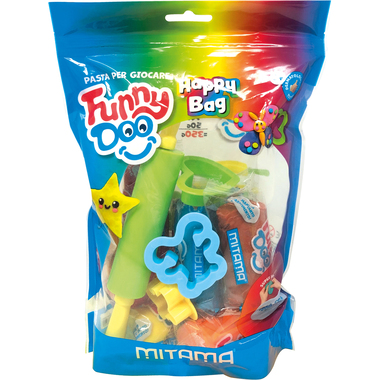 MITAMA Set de modelage Funny Doo 350g 3910008 Happy Bag, 14 pièces