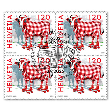 Block of four «Designed by Stubete Gäng»