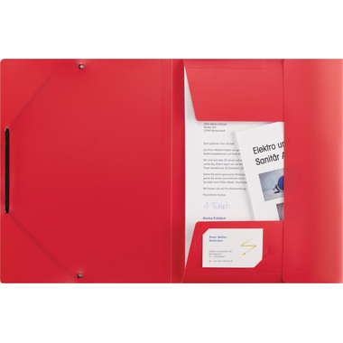 KOLMA Gummizugmappe Penda A4 11.067.04 opak rot