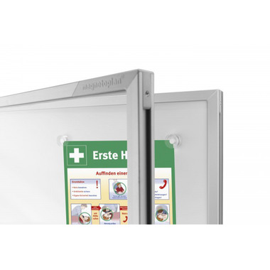 MAGNETOPLAN Schaukasten SP 1120x1085x40mm 1215300 Indoor, magnetisch 12x A4