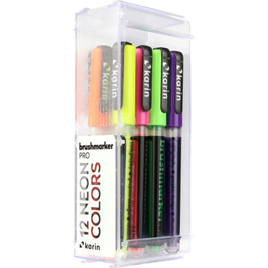 KARIN Brush Marker PRO 27C12 Neon colours 12 Stück