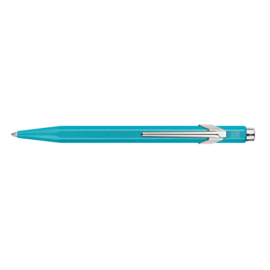 CARAN D'ACHE Stylo à bille 849 Colormat-X 849.181 turquoise bleu