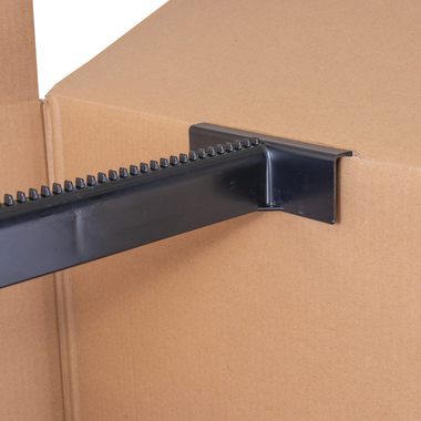 Kleiderstange aus Kunststoff in Schwarz für Kleiderbox gross & klein 600mm