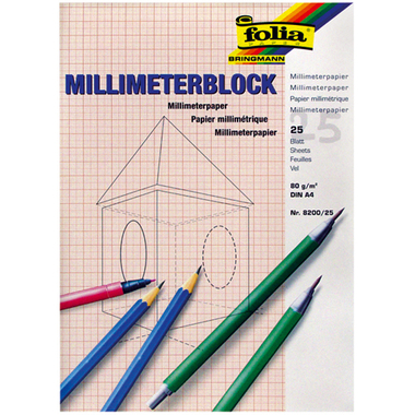 FOLIA Block A3 3.823025 weiss 80g 25 Blatt