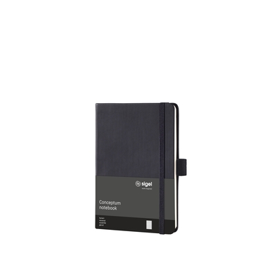 CONCEPTUM Carnet A6 CO131 quadrillé noir