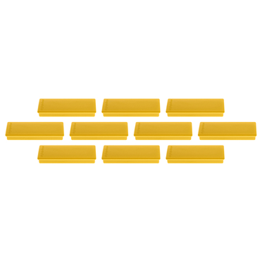 MAGNETOPLAN Support. magnét. réctangle 1665102 jaune 10 pcs.