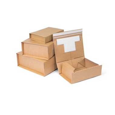 Shipping box with self-adhesive seal in brown 305x212x110mm
