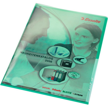 LEITZ Sichtmappen Premium A4 41000055 grün, 0,15mm 100 Stück