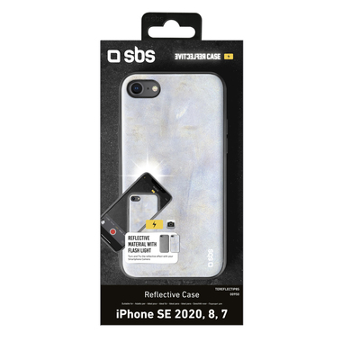 Reflektierendes Case mit Blitz für iPhone SE 2020/8/7