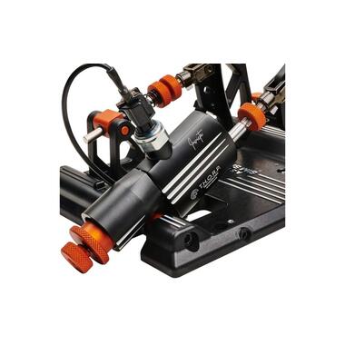 Asetek Racing Invicta Accelerator and Brake Pedal Aluminum Black Orange