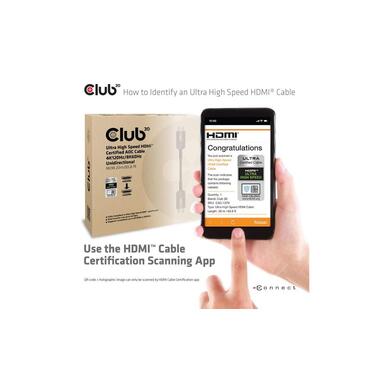 Club 3D Câble optique CAC-1379 4K120Hz/8K 60Hz HDMI - HDMI, 20 m