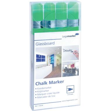 LEGAMASTER Glassboard Marker 7-118104 grün 4 Stück