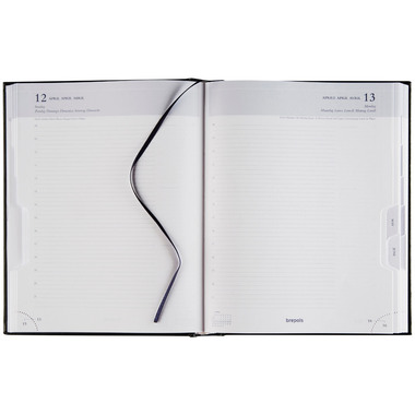 BREPOLS Agenda Ambassador Lima 2027 0.116.1256 1J/1P noir 17x22cm