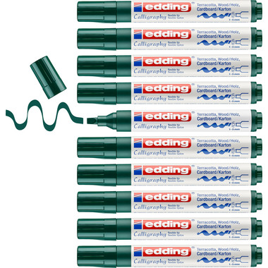 EDDING Permanent Marker 1455 1-5mm 1455-25 grün