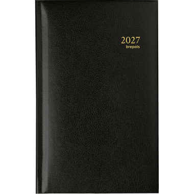 BREPOLS Agenda Interplan Lima Ku. 2027 0.736.1255 1S/2P nero 8.9x16cm