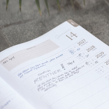 RIDOIDE 10 Jahresagenda 2027-2036 7022404017.27 1T/1S grau DE 21x29.1cm