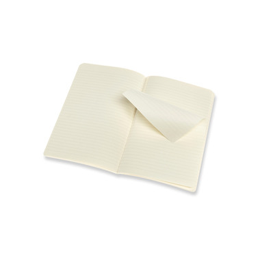 MOLESKINE Notizheft 2x 21x13cm 620596 liniert,feilchen/bernst.,96S.