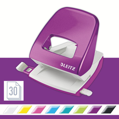 LEITZ Locher/Hefter WOW 5095 5095-10-62 violett, Bundle 30 Blatt