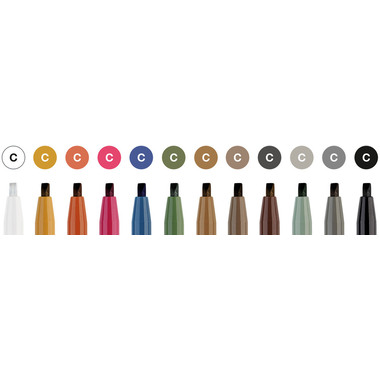 FABER-CASTELL Artist Pen Ink Pen 167512 assortis 12 pcs.