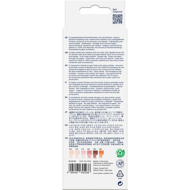 FABER-CASTELL Goldfaber Dual Marker 164523 Portrait, 6 couleurs