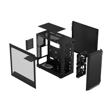 Fractal Design PC Case Focus 2 TG Clear Tint Black