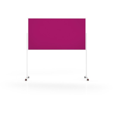 MAGNETOPLAN Design-Moderatorentafel VP 1181118 Filz, pink 1000x1800mm